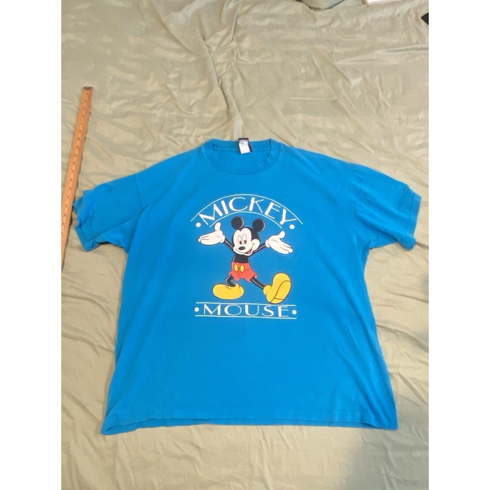 Vtg 90s Mickey Unlimited Mickey Mouse Shirt Blue Size XL